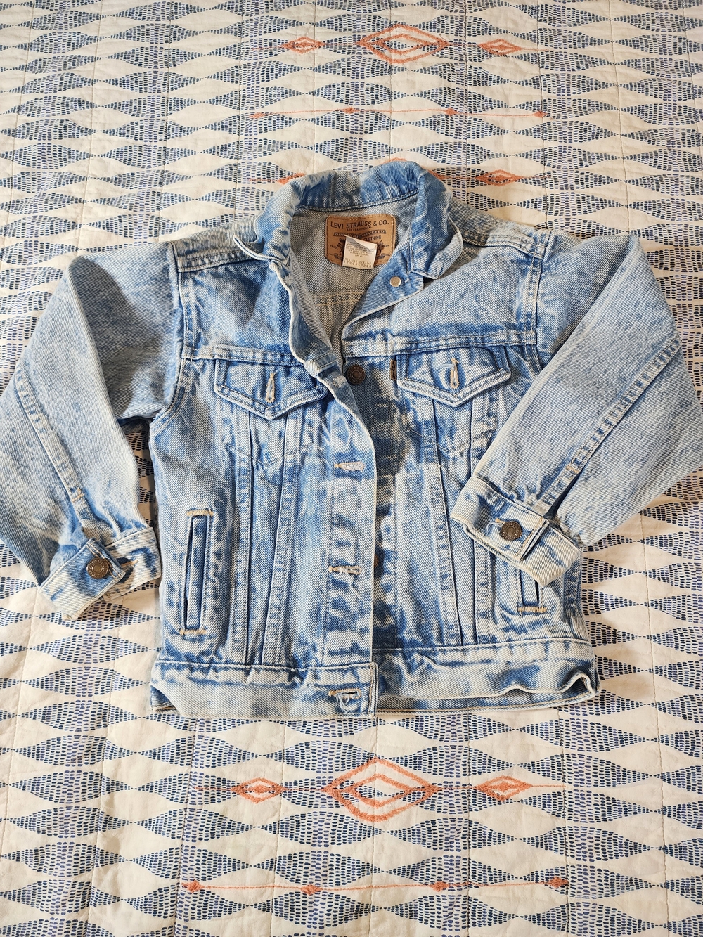 Kids' Vintage Levi's Light Acid-Wash Jean Jacket